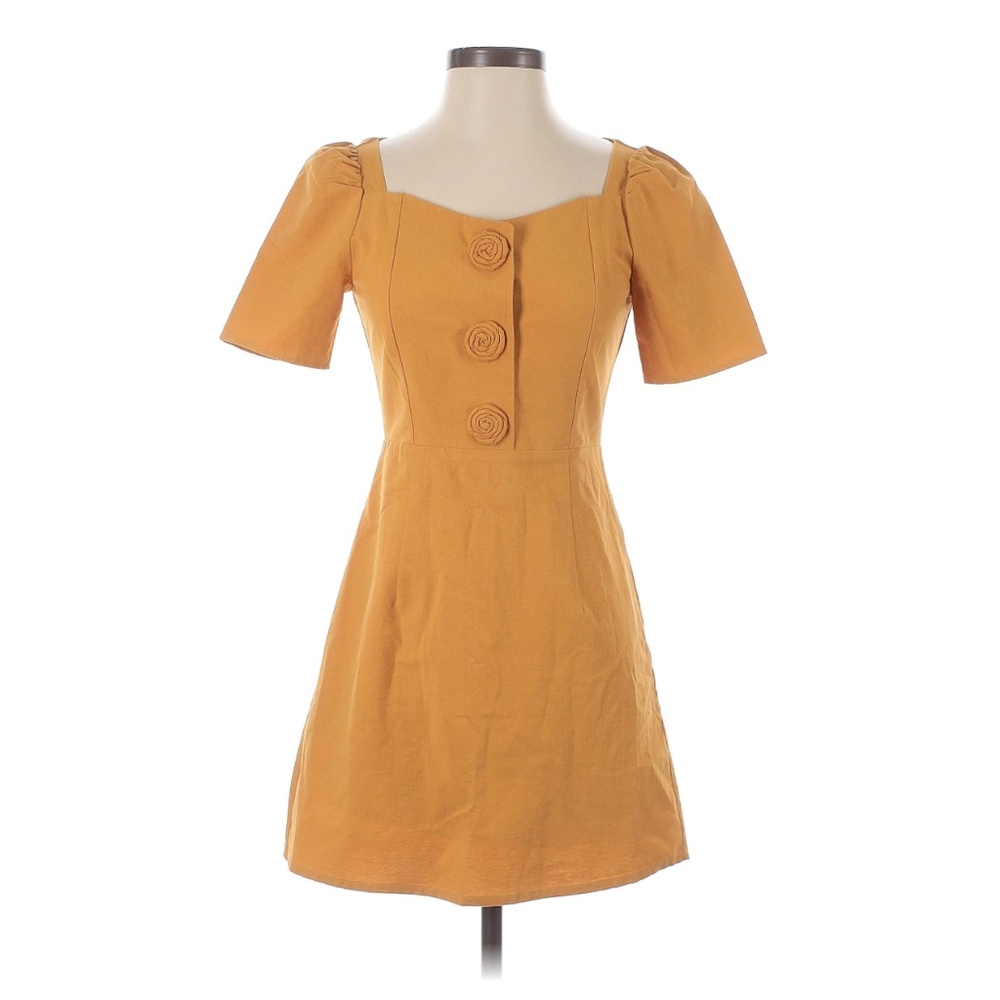 Mustard Yellow Mini Dress